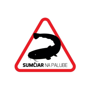 Sticker Delphin Pescar De Somn La Bord 7x7cm