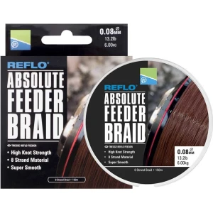 Fir Textil Preston Absolute Feeder Braid Maro 150m 0.08mm 6.00kg