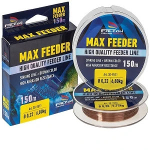 Fir Monofilament Falcon Max Feeder Sinking, Brown, 150m 0.25mm 8.40kg