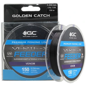 Fir Monofilament Golden Catch Verte-x Feeder Venom, 0.234, 5.9kg, 150m