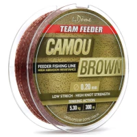 Fir Monofilament Team Feeder By Dome Camou Brown 300m 0.25mm 8.60kg