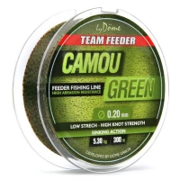 Fir Monofilament Team Feeder By Dome Camou Green 300m 0.25mm 8.60kg