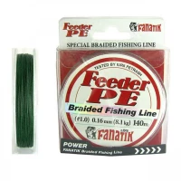 Fir textil Fanatik Feeder PE Braided Green 0.14mm 6.8kg 140m