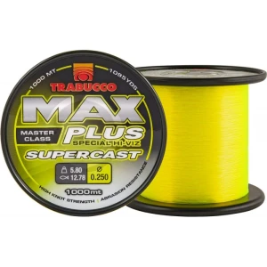 Fir Monofilament Trabucco Max Plus Supercast Fluo Yellow 1000m 0.28mm 15.10kg