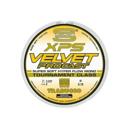 FIR MONOFILAMENT TRABUCCO XPS VELVET CAST 0.25MM/300MT/6.67KG FIR MONOFILAMENT TRABUCCO XPS VELVET CAST 0.25MM/300MT/6.67KG