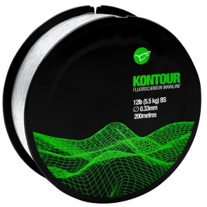 Fir Florocarbon Korda Kontour, Trasparent, 0.35mm, 200m