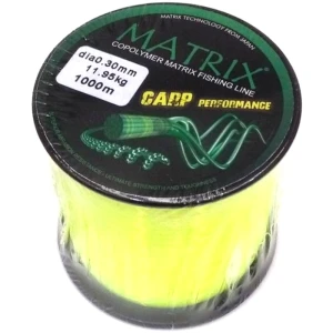 Fir Monofilament CARBOTEX Matrix, Galben Fluo, 0.35mm, 15.45kg, 1000m Fir Monofilament CARBOTEX Matrix, Galben Fluo, 0.35mm, 15.45kg, 1000m