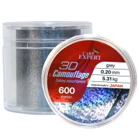 Fir Monofilament Carp Expert Neo 3d Camouflage Mono Line Gray-black, 0.25mm, 8.86kg, 600m