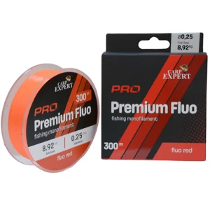 Fir Monofilament CARP EXPERT Premium Pro, Fluo Rosu, 0.25mm, 8.92kg, 300m