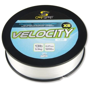 Fir Monofilament CARP SPIRIT Vlocity XS, Clear, 11.8kg, 0.40mm, 1200m