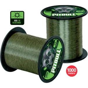 Fir Monofilament Carp Zoom Pitbull High Uv Carp, Grey, 1000m, 0.32mm, 12.71kg