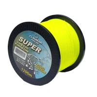 Fir Monofilament Claumar Super Long Cast Yellow Fluo 0.20mm 7.80Kg 1200M