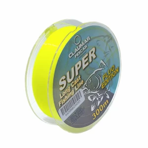 Fir Monofilament Claumar Super Long Cast Yellow Fluo 0.30mm 12.60kg 300m