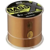 Fir Monofilament Daiwa Bass-x Nylon, Brown, 300m, 0.40mm, 25lbs/11.34kg