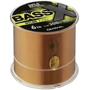 Fir Monofilament Daiwa Bass-x Nylon, Brown, 300m, 0.40mm, 25lbs/11.34kg