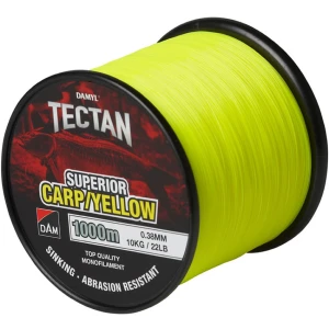 Fir Monofilament Dam Tectan Crap Yellow, 0.30mm, 7kg/15lb, 1000m