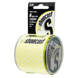Fir Monofilament Daiwa Shorecast Galben Fluo 0.25mm 5.00kg 1850m