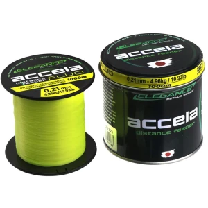 Fir Monofilament FORMAX Accela Distance Feeder, Galben Fluo, 4.96kg, 0.21mm, 1000m