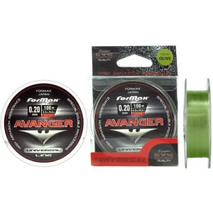 Fir Monofilament FORMAX Avanger, Olive, 9.10kg, 0.30mm, 100m