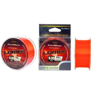 Fir Monofilament FORMAX Lumix Carp&Feeder Red Fluo, 0.22mm, 300m