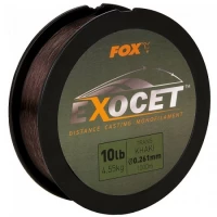 Fir Monofilament Fox Exocet Trans Khaki 1000m 0.35mm 8.18kg