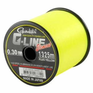 Fir Monofilament Gamakatsu G-line Element Yellow 0.30mm/1325m/6.5kg