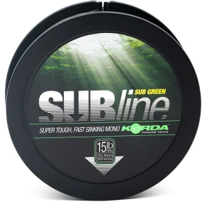 Fir Monofilament Korda Subline, Green, 20lb/0.43mm, 1000m