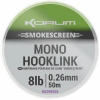 Fir Monofilament Korum Smokescreen Mono Hooklink, 4.53kg-10lbs, 0.28mm, 50m