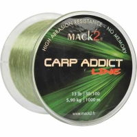 Fir Monofilament MACK2 Carp Addict, Green, 1000m, 7.9kg, 0.37mm