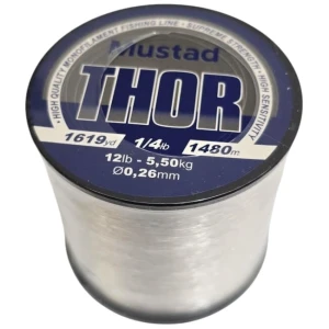 Fir Monofilament Mustad Thor Clear, 539m, 0.45mm, 13.5kg