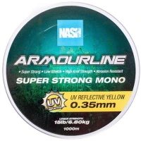 Fir Monofilament Nash Super Strong Mono, UV Yellow, 5.44kg, 12lbs, 0.30mm, 1000m