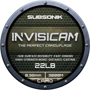 Fir Monofilament SONIK Invisicam, 3000m, 9.97kg, 0.38mm