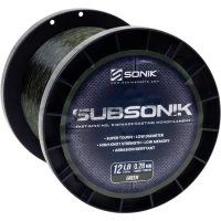 Fir Monofilament SONIK Subsonik Green, 3000m, 9.97kg, 0.38mm