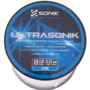 Fir Monofilament Sonik Ultrasonik, Clear, 8.16kg, 0.35mm, 975m Fir Monofilament Sonik Ultrasonik, Clear, 8.16kg, 0.35mm, 975m