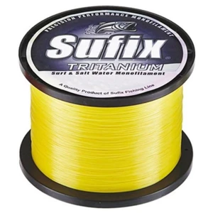 Fir Monofilament Sufix Tritanium Neon Gold 0.25mm, 4.20kg, 1950m