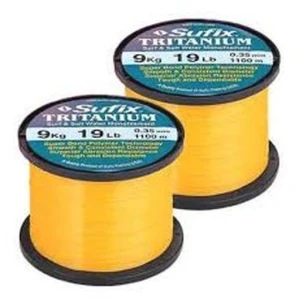 Fir Monofilament Sufix Tritanium, Neon Gold, 1950m, 0.25mm, 4.2kg/9.25lbs
