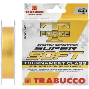 Fir Monofilament Trabucco T Force Super Soft, Gold, 200m, 0.350mm, 15.85kg