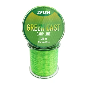 Fir Monofilament Zfish Green Cast Carp Line, 0.26mm, 8 Kg, 600m, Verde Fluo
