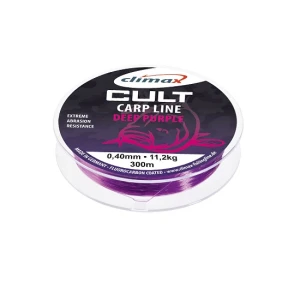 Fir monofilament Climax CULT CRAP DEEP PURPLE 300m 0.32mm 7.70kg     Fir monofilament Climax CULT CRAP DEEP PURPLE 300m 0.32mm 7.70kg