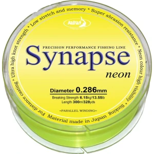 KATRAN Fishing Line Synapse Neon 0,286mm/13,55 Lb/6,15 kg/300 M KATRAN Fishing Line Synapse Neon 0,286mm/13,55 Lb/6,15 kg/300 M