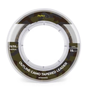 Fir Inaintas Monofilament Conic Avid Carp Outline Camo Tapered Leader 0.31-0.57mm, 5.4-15.8kg, 3x15m/45m