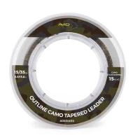 FIR INAINTAS MONOFILAMENT CONIC AVID CARP OUTLINE CAMO TAPERED LEADER 0.33-0.57mm, 6.8-15.8kg, 3x15m/45m