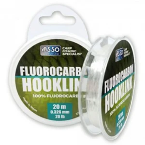 Fir Asso Fluorocarbon Hooklink 20m 0.389mm 11.3kg Clear