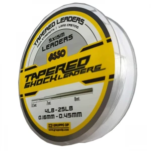 Fir Asso Tapered Shock Leader Clear 016-0.45mm 15m Fir Asso Tapered Shock Leader Clear 016-0.45mm 15m