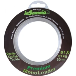 Fir Insomnia Monofilament Inaintas Leader Premium, Yellow, 0.60mm, 64.8kg, 250m
