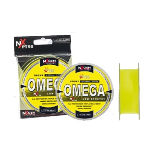 Fir Colmic Omega Pt50 300m 0.14mm Galben Fluo