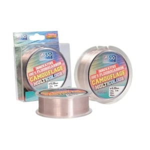 Fir Asso Fluorocarbon Camouflage Multicolor 0.18mm 150m
