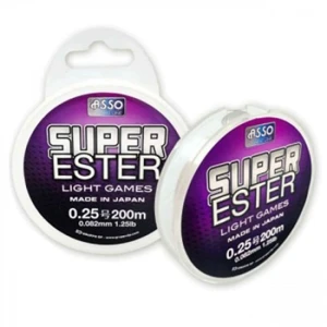 Fir Asso Super Ester White-fluo 0.082mm 200m