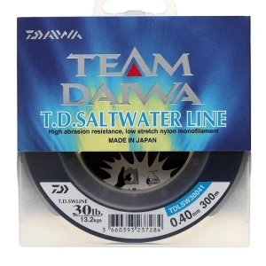 Fir Daiwa Monofilament T.D. Saltwater, Albastru Translucid, 026MM/5,8KG/300M Fir Daiwa Monofilament T.D. Saltwater, Albastru Translucid, 026MM/5,8KG/300M