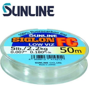 Fir Fluorocarbon Sunline Siglon Fc Low Viz 0.160mm  50m